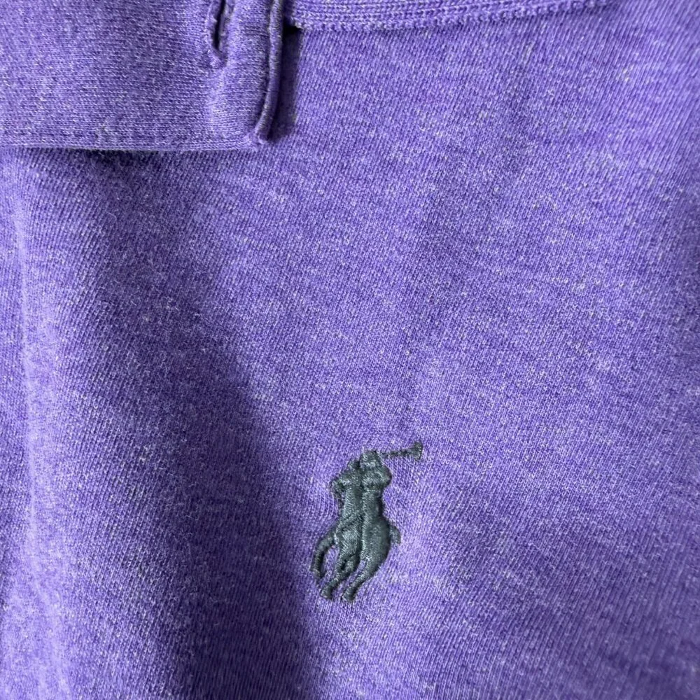 Polo Ralph Lauren Long Sleeve Polo Purple Size Large